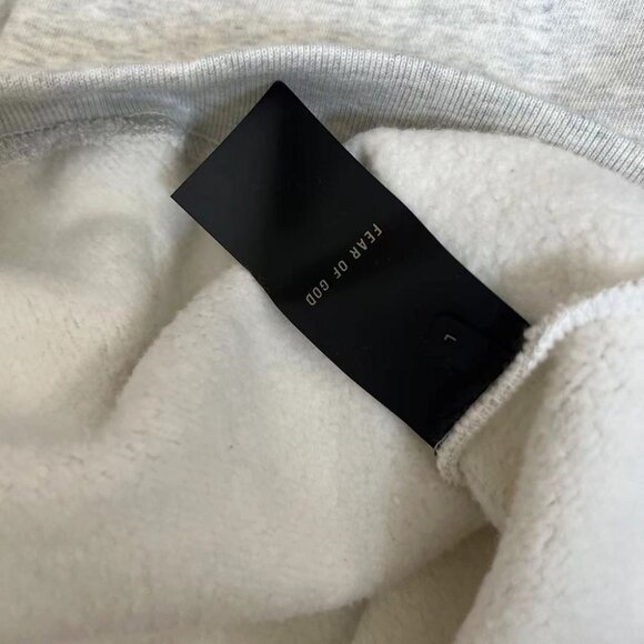 Fear Of God Light Grey Repeat Pullover Hoodie - Picture 5 of 5